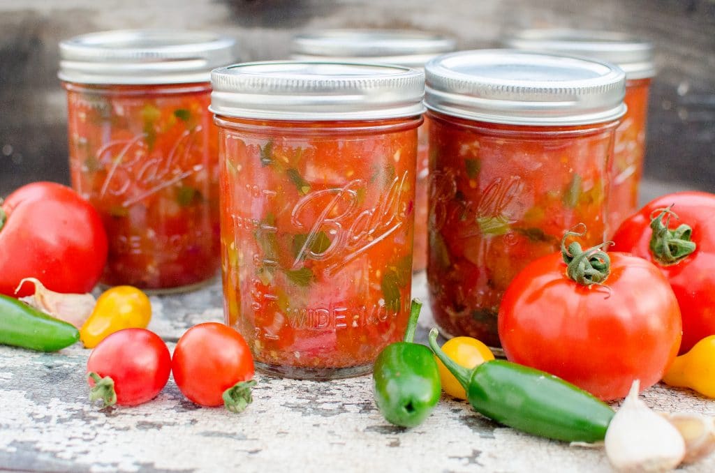Garden-Fresh & Chunky Heirloom Tomato Salsa (with instructions for canning!)