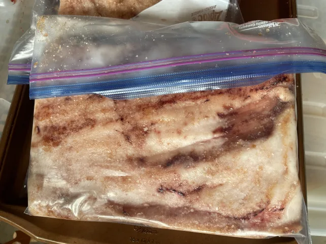 curing bacon in bags
